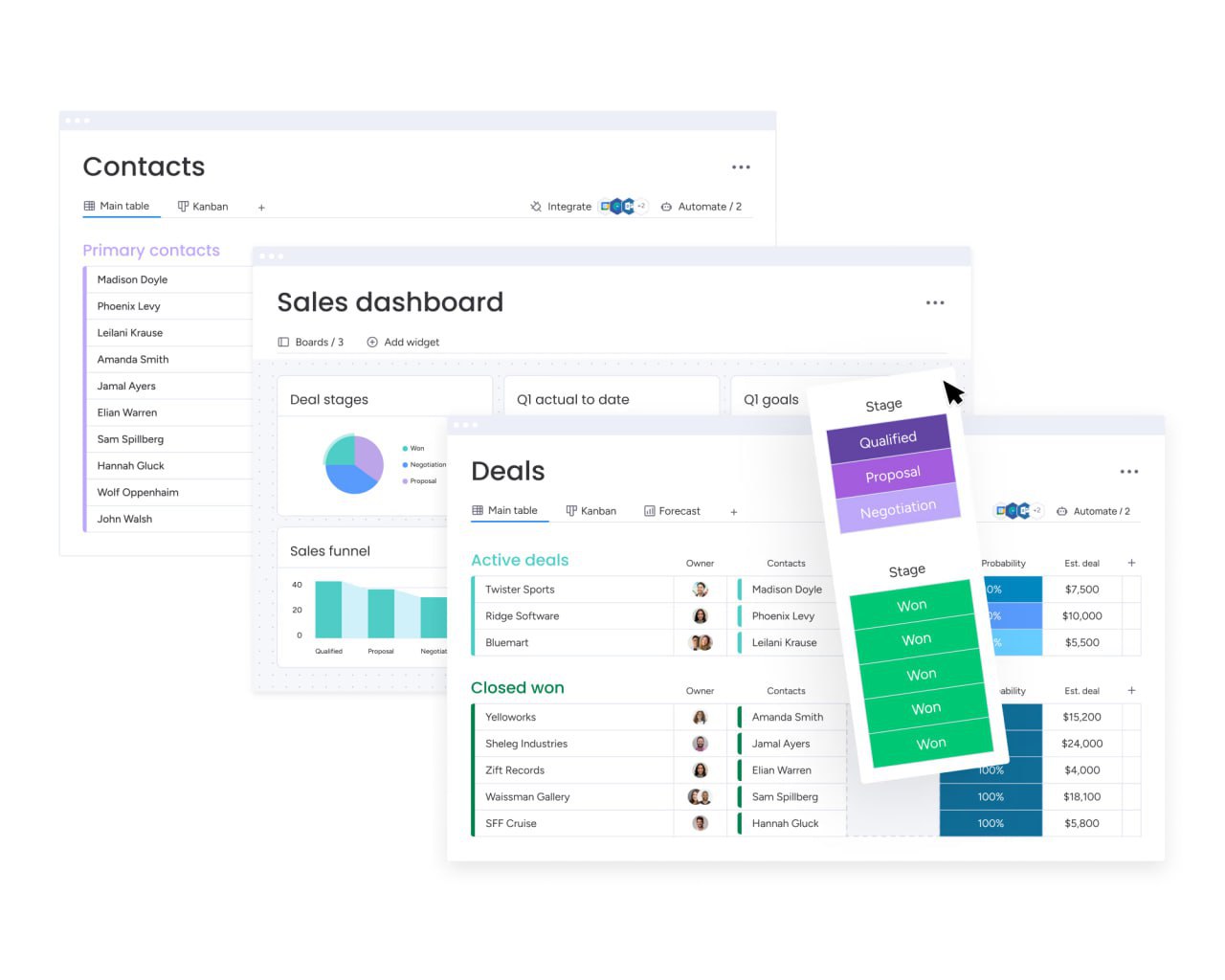 CRM 客户管理系统预览